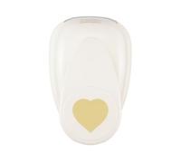 Vaessen Creative Perforadora Corazón, 5 cm, 1 Unidad, Jumbo Grande, hasta 160g, para Manualidades y Scrapbooking, Blanco y Rosa