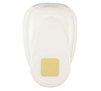 Vaessen Creative 0 Perforadora Cuadrado, 5 cm, 1 Unidad, Jumbo Grande hasta 160g, para Manualidades y Scrapbooking, Metal, Blanco y Rosa