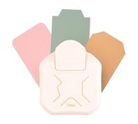 Vaessen Creative Perforadora de Esquinas 3 en 1 para Diario, Cortadora y Troqueladora para Manualidades, Pestañas, Etiquetas, Álbumes de Recortes y AgendasTarjetas, Papel y DIY