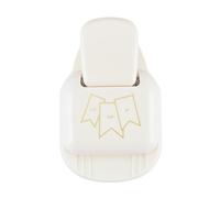 Vaessen Creative Perforadora de Papel 3 en 1, Bandera en Tres Tamaños, Para Proyectos DIY, Scrapbooking, Creación de Tarjetas y Más