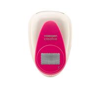 Vaessen Creative Perforadora de Papel, Rectángulo Festoneado, Talla XL, Para Proyectos DIY, Scrapbooking, Creación de Tarjetas y Más