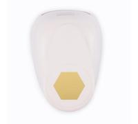 Vaessen Creative Craft Paper Punch, hexagonal, 2.5 pulgadas, para proyectos de bricolaje, álbumes de recortes, fabricación de tarjetas y más, blanco/rosa
