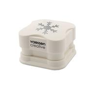 Vaessen Creative Perforadora Magnética - Copo de nieve 3,4 x 3,4 cm - Troqueladora para Manualidades con Papel, Scrapbooking y DIY