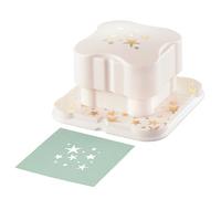 Vaessen Creative Perforadora Magnética - Estrellas 3,8 x 3,8 cm - Troqueladora para Manualidades con Papel, Scrapbooking y DIY