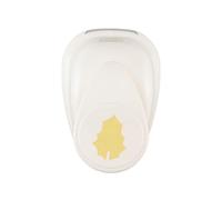 Vaessen Creative Perforadora Navidad-Hoja de Acebo 1,9 x 2,4 cm-Scrapbooking Materiales para Manualidades con Papel, Tarjetas y DIY, Oro-Blanco