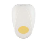 Vaessen Creative Perforadora Ovalada, 6,35 cm, 1 Unidad, Jumbo Grande, hasta 160g, para Manualidades y Scrapbooking, Metal, Blanco y Rosa, XXL