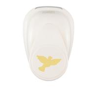 Vaessen Creative Perforadora Paloma-2,5 x 1,8 cm-Scrapbooking Materiales para Manualidades con Papel, Tarjetas y DIY, Oro-Blanco