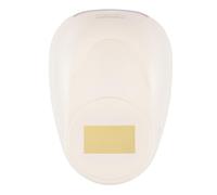 Vaessen Creative Perforadora Rectángulo, 3,75 cm, 1 Unidad, hasta 160g, para Manualidades y Scrapbooking, Metal, Blanco y Rosa, maxi