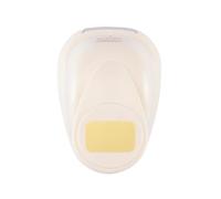 Vaessen Creative Perforadora Rectángulo, 2,5 cm, 1 Unidad, hasta 160g, para Manualidades y Scrapbooking, Metal, Blanco y Rosa, medium