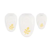 Vaessen Creative Perforadoras Set 3 Uds-Hojas-Ø 12, 19 y 37 mm-Scrapbooking Materiales para Manualidades con Papel, Tarjetas y DIY, Oro-Blanco, 3