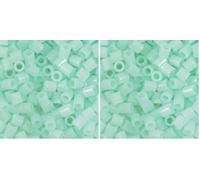 Vaessen Creative Perlas Fusibles, Azul Fluorescente, Set de 1100 Piezas para Manualidades DIY para Niños, Creación de Joyas, Decoraciones Hechas en Casa y Otras Ideas de Manualidades (Paquete de 2)