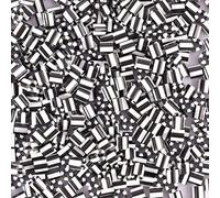 Vaessen Creative Perlas Fusibles Bicolores, Blanco-Negro, Set de 550 Piezas DIY para Niños, Creación de Joyas, Decoraciones Hechas en Casa y Otras Ideas de Manualidades, Talla única