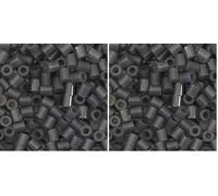 Vaessen Creative Perlas Fusibles, Gris Antracita, Set de 1100 Piezas para Manualidades DIY para Niños, Creación de Joyas, Decoraciones Hechas en Casa y Otras Ideas de Manualidades (Paquete de 2)