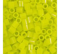 Vaessen Creative Perlas Fusibles, Plastic, Amarillo (Neon Yellow), 5mm, 1100