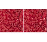 Vaessen Creative Perlas Fusibles, Rojo Oscuro, Set de 1100 Piezas para Manualidades DIY para Niños, Creación de Joyas, Decoraciones Hechas en Casa y Otras Ideas de Manualidades (Paquete de 2)