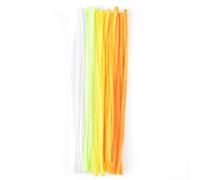 Vaessen Creative Pipe Cleaners Mix For Crafts | 8 mm x 30 cm | 50 Pieces, Synthetic Fiber, Yellow, 30 x 0.8 x 0.1 cm