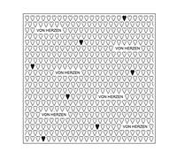 Vaessen Creative - Plantilla para repujado, transparente, 15 x 15 cm