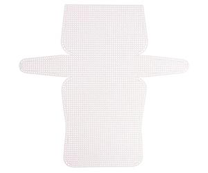 Vaessen Creative Plastic Canvas Bag, 7 Count, Flexible Mesh Sheet for Crafts, Embroidery and Cross Stitch, 1 Piece, Size 33x36 cm or 12.9x14.1 Inches, Transparent