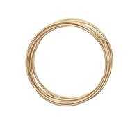 Vaessen Creative Redondo Alambre de Aluminio, Dorado (Light Gold), 3 mm, 3