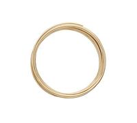 Vaessen Creative Redondo Alambre de Aluminio, Metal, Dorado (Light Gold), 2 mm, 5