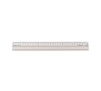 Vaessen Creative Regla de Seguridad de Aluminio, 30 cm, Para Medir Con Seguridad, Para Diestros, Cortar Diversos Materiales y Hacer Manualidades Con Papel, Antideslizante