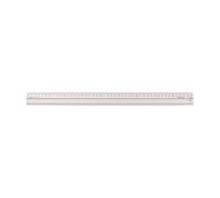 Vaessen Creative Regla de Seguridad de Aluminio, 45 cm, Para Medir Con Seguridad, Cortar Diversos Materiales y Hacer Manualidades Con Papel, Antideslizante
