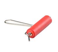 Vaessen Creative Rodillo de Tinta 10,2 cm con Mango Metal-Brayer de Goma para Pintura, Estampación, Grabado en Linóleo, Scrapbooking y Manualidades, Plata