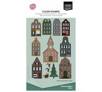 Vaessen Creative Sellos Transparentes 11 uds - Pueblo Navideño