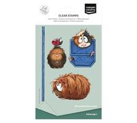Vaessen Creative Sellos Transparentes 8 Uds - Cobayas, Mariquita