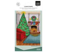 Vaessen Creative Sellos Transparentes - Salón de Navidad