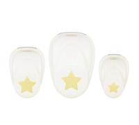 Vaessen Creative Set de Perforadoras Estrellas, 1,5, 2,5 y 3,75 cm, 3 Unidades, hasta 160g, para Manualidades y Scrapbooking, Metal, White-Pink, diversos, 3