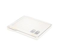 Vaessen Creative Stamp Easy+ Plataforma para Estampar con Tapa extraíble para Estampado de Precisión de Manualidades, Blanco, 22 x 16.6 cm