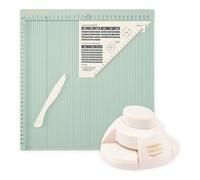 Vaessen Creative Tablero de Puntuación Score Easy 30,5 x 30,5 cm y Perforadora de Esquinas 2 en 1 - Kit Scrapbooking con Base para Marcar y Troqueladora para Manualidades, Sobres, Tarjetas y DIY