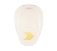 Vaessen Creative Troquel con diseño de flecha, 1 x 1,4 cm, color blanco y dorado