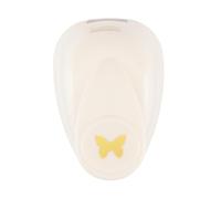 Vaessen Creative Troquel con diseño de mariposa, 7 x 9 mm, para manualidades, papel de barra, color blanco y dorado