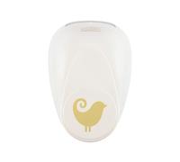 Vaessen Creative Troquel con diseño de pájaros, 3,3 x 3,4 cm, color blanco y dorado