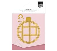 Vaessen Creative Troqueles de Corte Set Navidad-12 Uds de 10 x 10 cm-10 x 12 cm-3 x 3 cm-para Tarjetas, Scrapbooking, Manualidades, DIY, Bola de Navidad, Varios