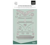 Vaessen Creative Troqueles de Corte y Embossing 21 uds - Bus Hippie Navidad