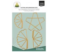 Vaessen Creative Troqueles de Corte y Embossing 4uds - Caja Árbol Navidad