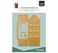 Vaessen Creative Troqueles de Corte y Embossing 5uds - Caja Casa Escalonada