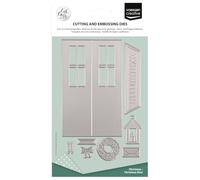 Vaessen Creative Troqueles de Corte y Embossing - Puerta de Navidad - 9 uds