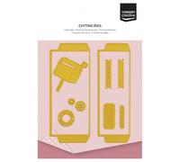 Vaessen Creative Troqueles de Corte y Embossing Set - Bolsillo para Correo - 13 Uds de 5 x 12 cm - 0,8 x 0,8 cm a 4 x 12 cm - para Tarjetas, Scrapbooking, Manualidades, DIY