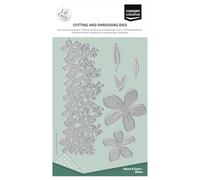 Vaessen Creative Troqueles de Corte y Embossing Set - Flores (Bloom) - 6 Cutting Dies - para Scrapbooking, Tarjetas Manualidades, DIY