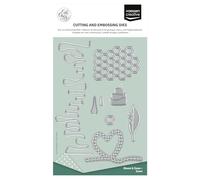 Vaessen Creative Troqueles de Corte y Embossing Set - Panal, Corazón & Más (Zoom) - 6 Cutting Dies - para Scrapbooking, Tarjetas Manualidades, DIY