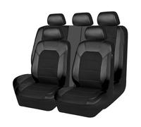 VAEVEN Funda de Asiento de Coche para Ford Ranger 2019-2024, Juego Completo de Fundas para Asientos Delanteros y Traseros, Fundas de Asiento para Coche, Accesorios Interior,A Black