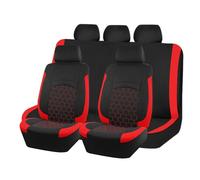 VAEVEN Juego de Fundas para Asientos de Coche para Alfa Romeo Giulia Stelvio Tonale 4C 8C, Funda Asiento Coche Delantera y Trasera, Protector de Asiento Impermeable,C Red