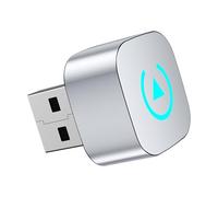 VAEVEN Mini Adaptador Carplay Inalámbrico para Toyota RAV4 2019 2020 2021 2022, 2 en 1 Adaptador Inalámbrico Carplay y Android Auto, Convierte Cableado a Inalámbrico Plug & Play,B Silver