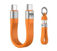 VAFOTON PD - Cable corto USB C de 240 W/USB 4.0 USB C, transferencia de datos de 40 Gbps, pantalla de video 8K 60Hz, Thunderbolt 3/4 para 1Phone16/15, Ma-Book/1Pad Series, Samsung Galaxy, Android Auto