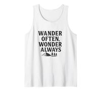 Vaga a menudo, maravíllate siempre (angustiado) - Camino natural Camiseta sin Mangas