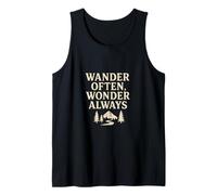 Vaga a menudo, maravíllate siempre (angustiado) - Camino natural Camiseta sin Mangas